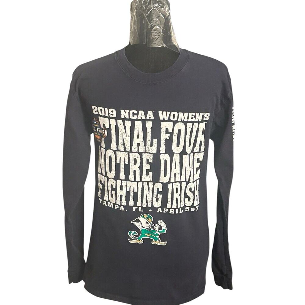 Notre Dame Women's Final Four NCAA 2019 Long Sleeve T-Shirt Small Basketball